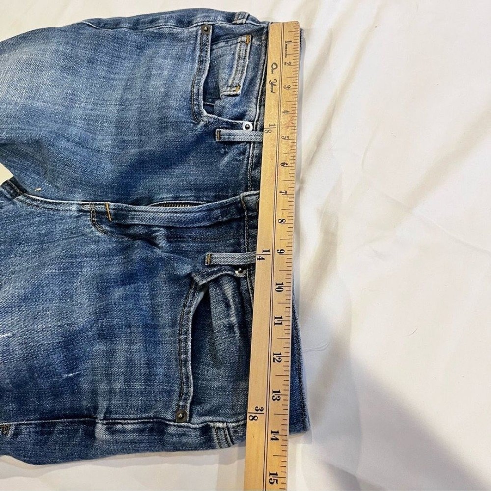 Frame Distressed Blue‎ Denim Le Beau Cropped Jeans Women's Size 25 - Picture 4 of 10